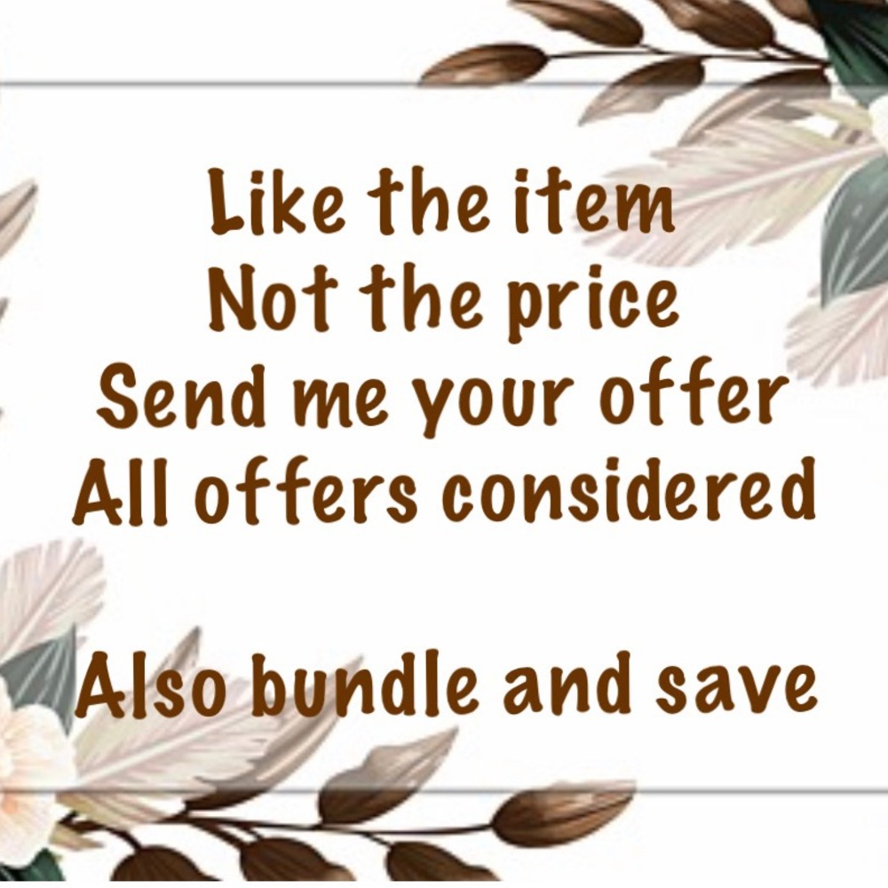 All offers considered